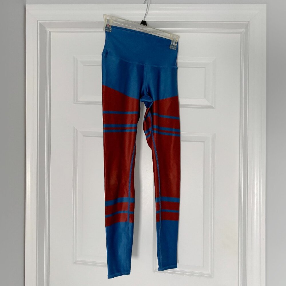 Alo Yoga High Rise Airlift Leggings in Cobalt Marathon Small